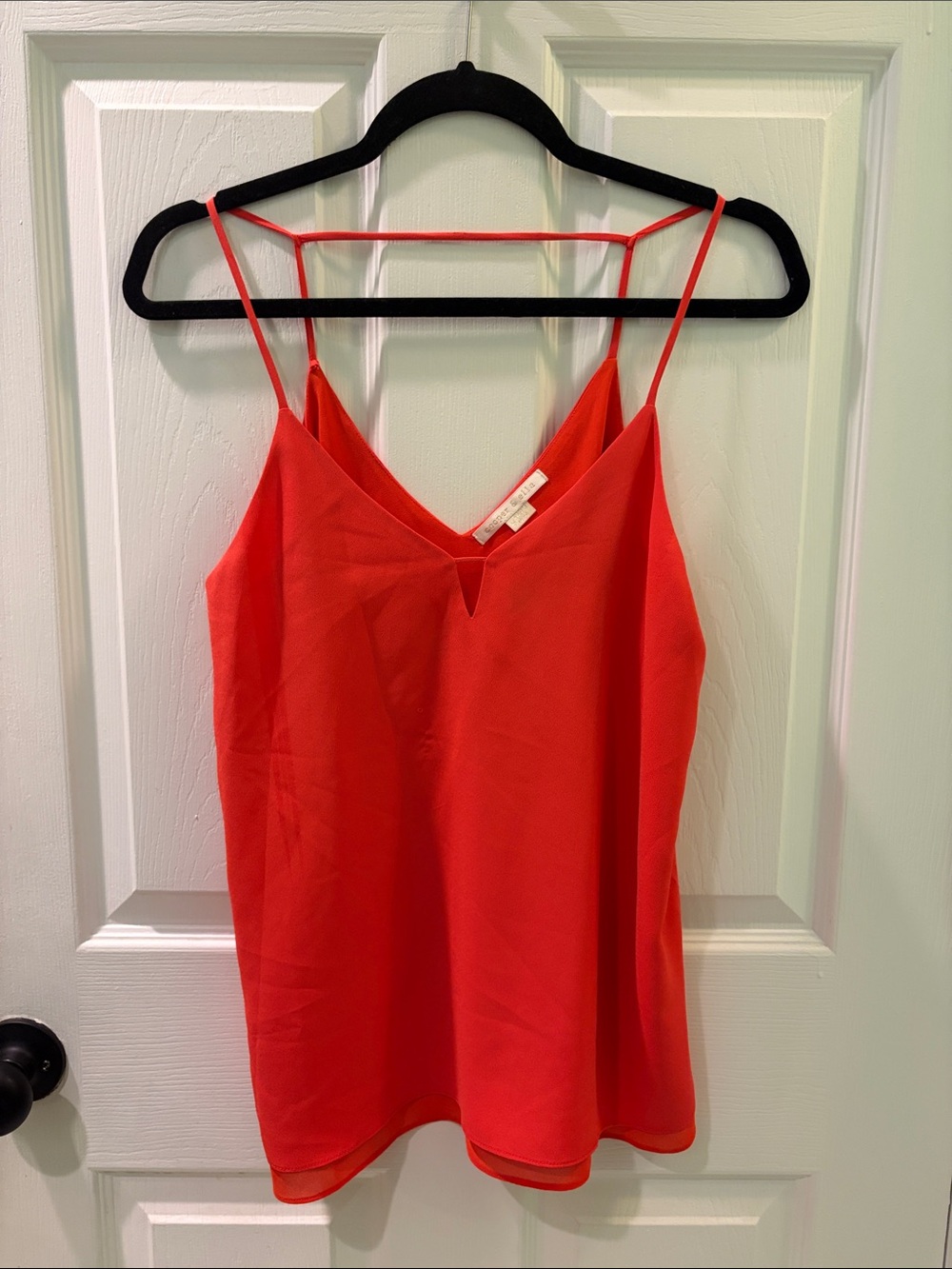 cooper & ella Coral Red V-Neck Spaghetti-Strap Cami